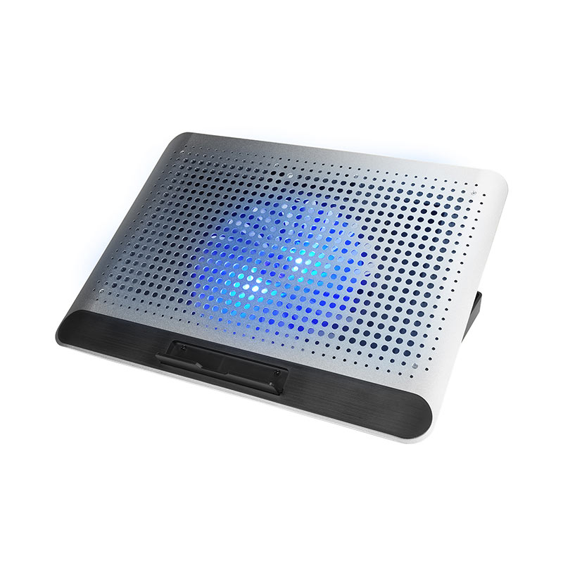Addison AD-Q5 Windcooler Hız Kontrollü Alüminyum Gövde 2 Usb Notebook Soğutucu Stand resmi