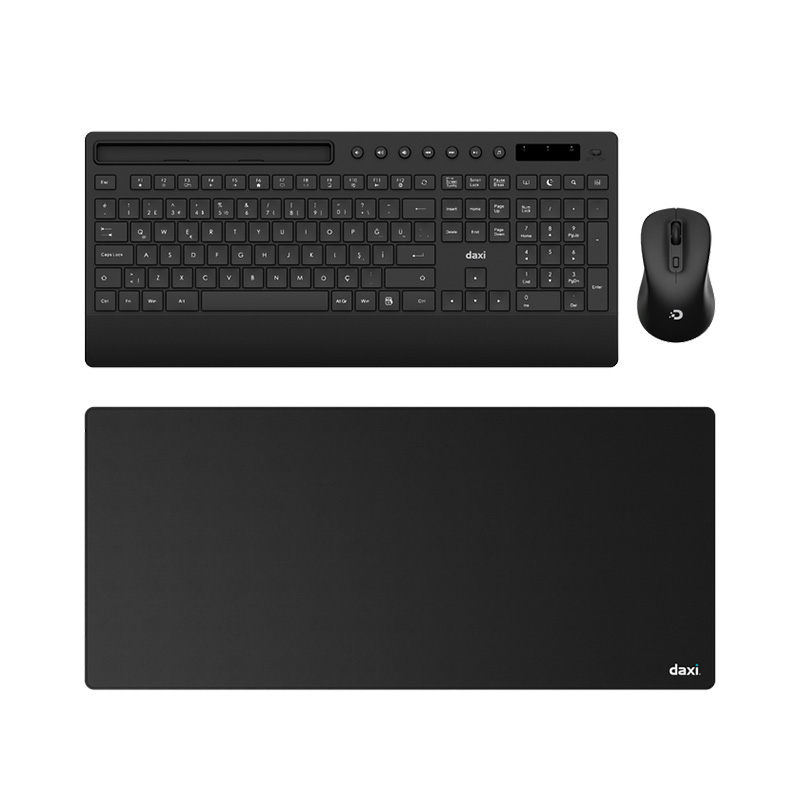 Daxi MK-270 Kablosuz Klavye Mouse Set  Multimedia Plus Siyah+ PAD hediyeli resmi