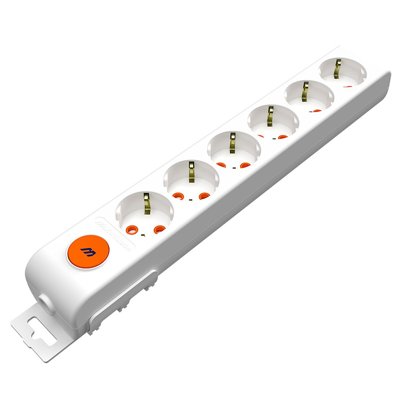 Mutlusan Rı-Tech 6'lı Anahtarlı Topraklı Grup Priz 5 mt resmi