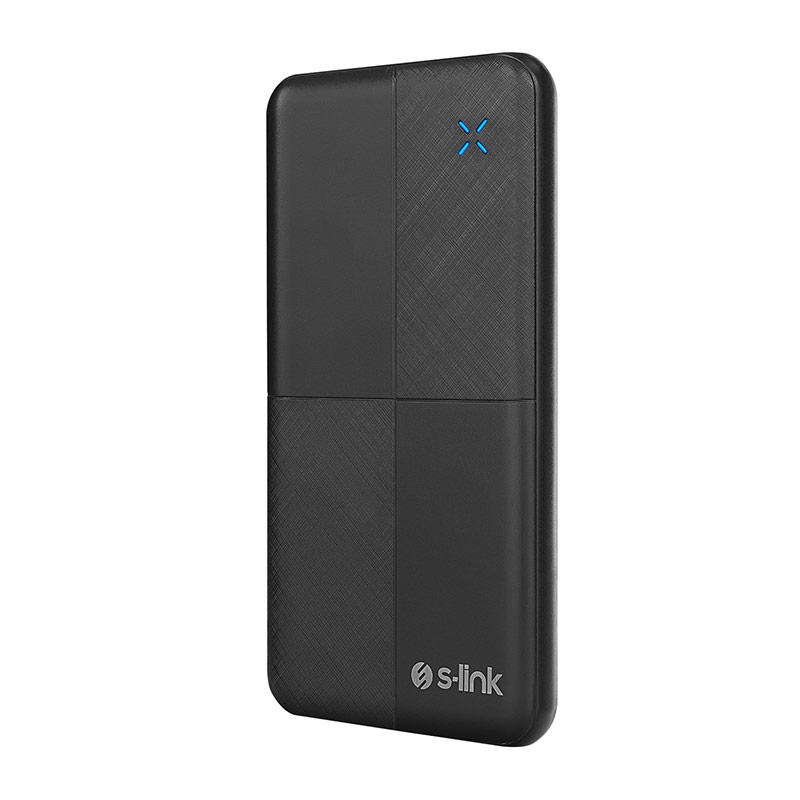 S-link IP-G12N 10000mAh Taşınabilir Şarj Cihazı Powerbank Micro+Usb+ Type-C Giriş+Çıkış Siyah resmi
