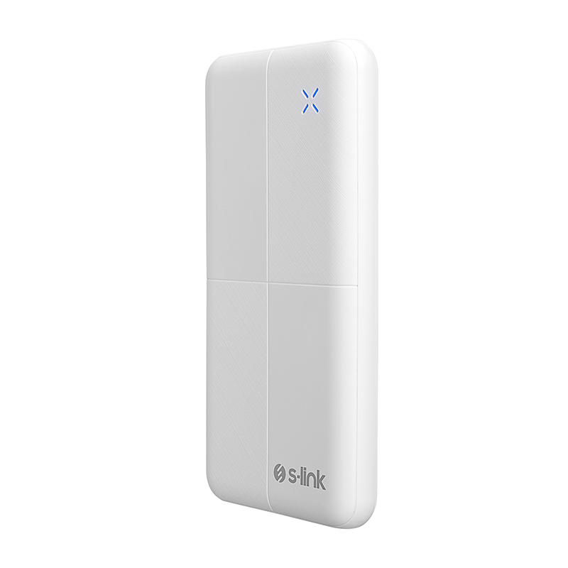 S-link IP-G12N 10000mAh Taşınabilir Şarj Cihazı Powerbank Micro+Usb+ Type-C Giriş+Çıkış - Beyaz resmi