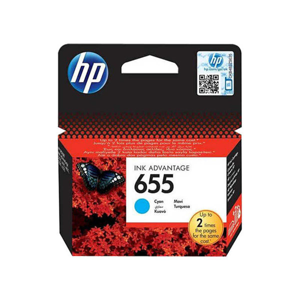 HP 655 CZ110AE Mürekkep Kartuş 600 Sayfa -Mavi