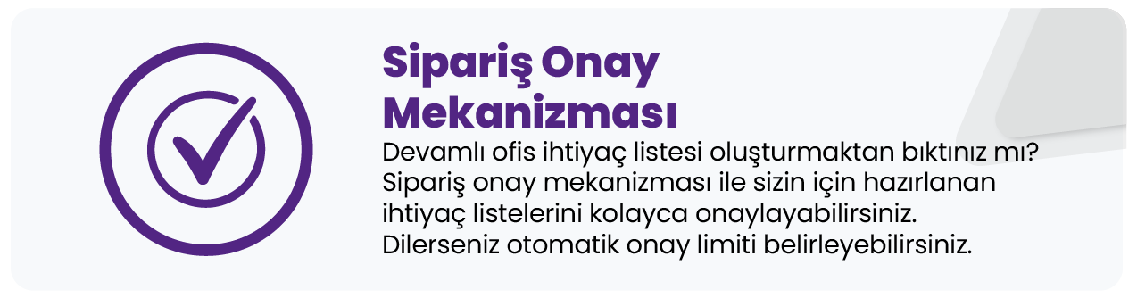Sipariş Onay