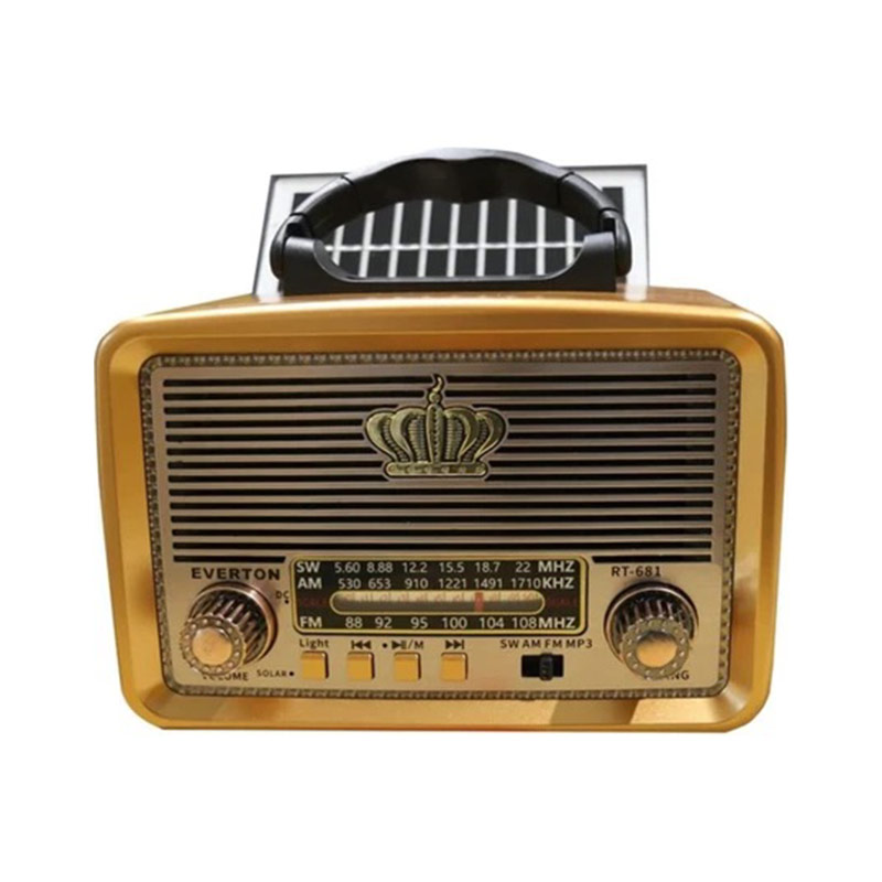 Everton RT-681 Solarlı Ledli Şarjlı Nostaljik Radyo resmi