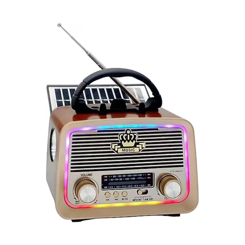 Everton RT-301.m Bluetooth USB-SD FM Şarjlı Solarlı Ledli Nostaljik Radyo El Fenerli Radyo resmi