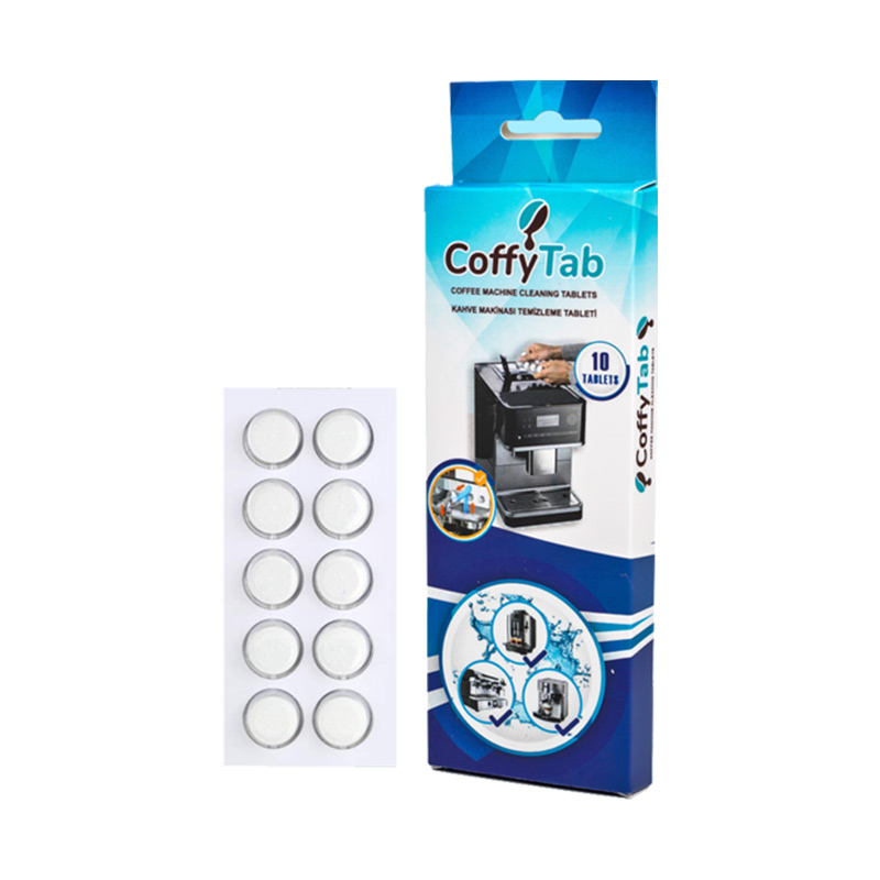 CoffyTab Kahve Makinesi Temizleme Tableti 2 gr 10 lu Paket resmi