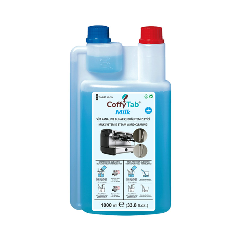 CoffyTab Süt Kanalı ve Buhar Çubuğu Temizleyici 1000 ml resmi