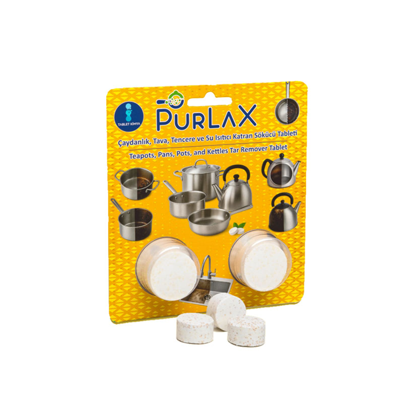 Purlax Çaydanlık Demlik Temizleme Tableti 10 gr 2 Li Paket resmi