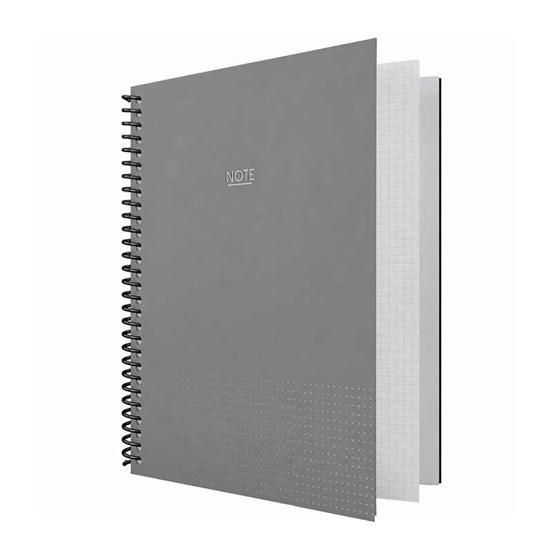 Dilman Note Sipiralli Sert Kapak Defter 17x24 cm 120 Yaprak Kareli resmi