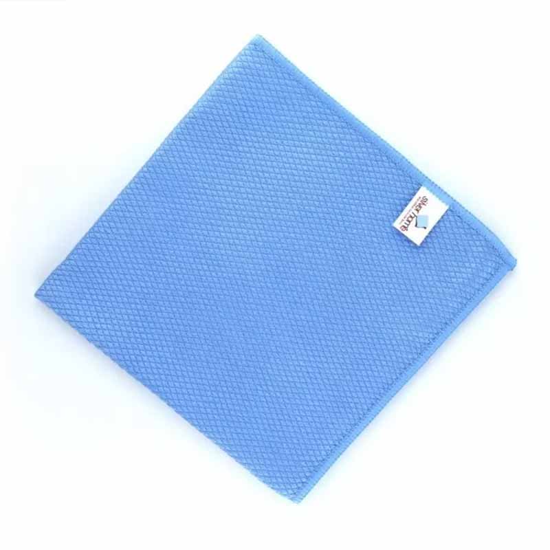 Silver Home Mikrofiber Baklava Desen Cam Bezi  50x70cm Mavi resmi