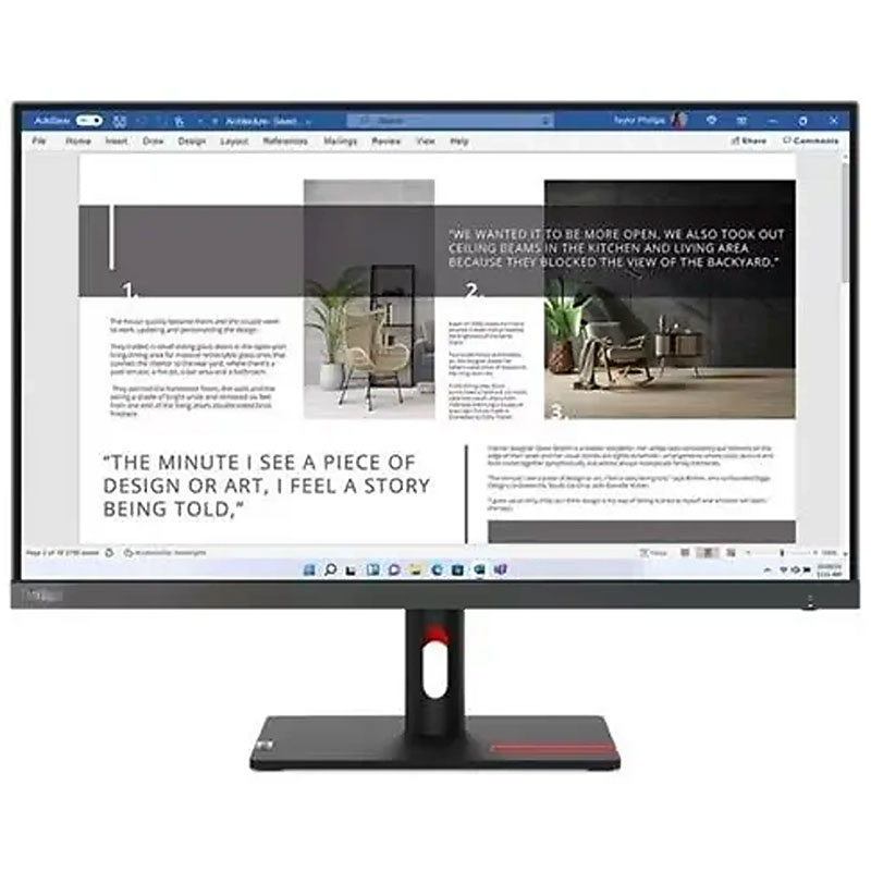 Lenovo ThinkVision S27i-30 27" IPS 100Hz HDMI VGA Full HD Monitör resmi