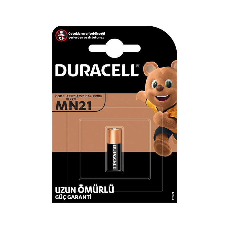 Duracell Özel Alkaline MN21 Pil 23A / V23GA / LRV08 / 8LR932 Tekli Paket resmi