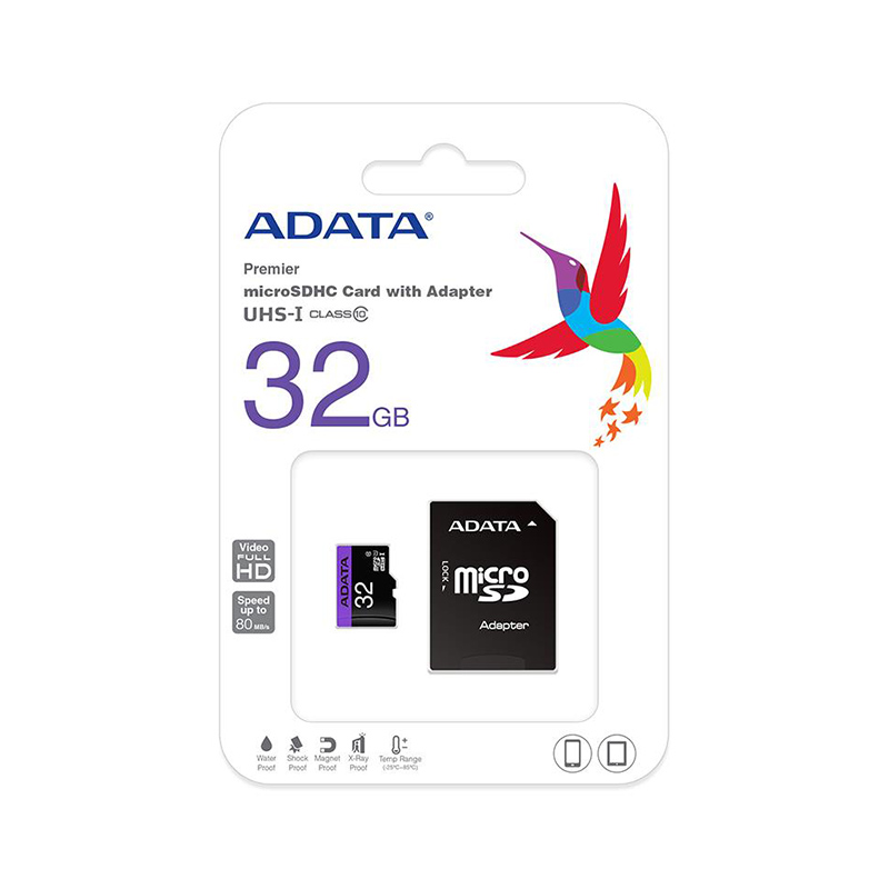 Adata MicroSD Hafıza Kartı ve Adaptör 32GB  resmi