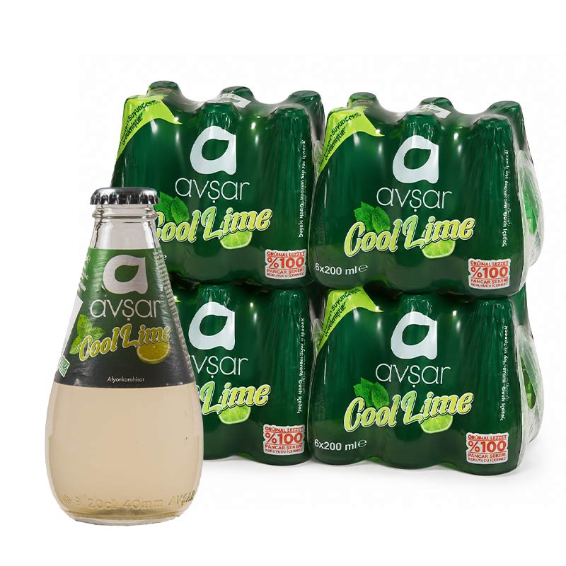 Avşar Cool Lime Nane & Limon Aromalı Maden Suyu 200 ml (24 Adet) resmi