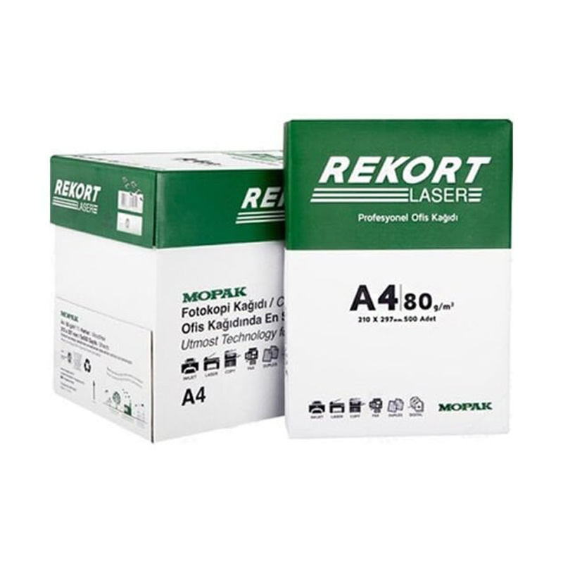 Rekort Fotokopi Kağıdı A4 80 gr 500 Yaprak (5 Adet) resmi