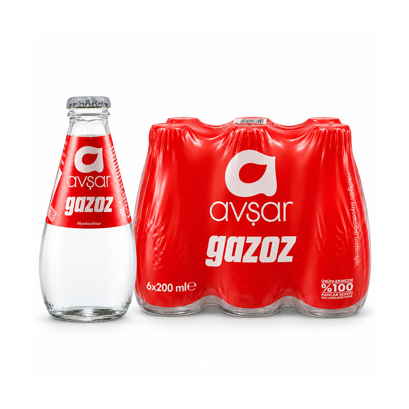 Avşar Sade Gazoz 200 ml (6 Adet) resmi