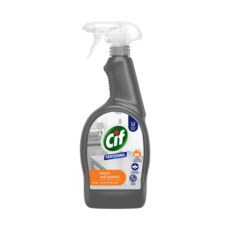 Cif Professional Güçlü Yağ Çözücü Sprey 750 ml 68686180 resmi