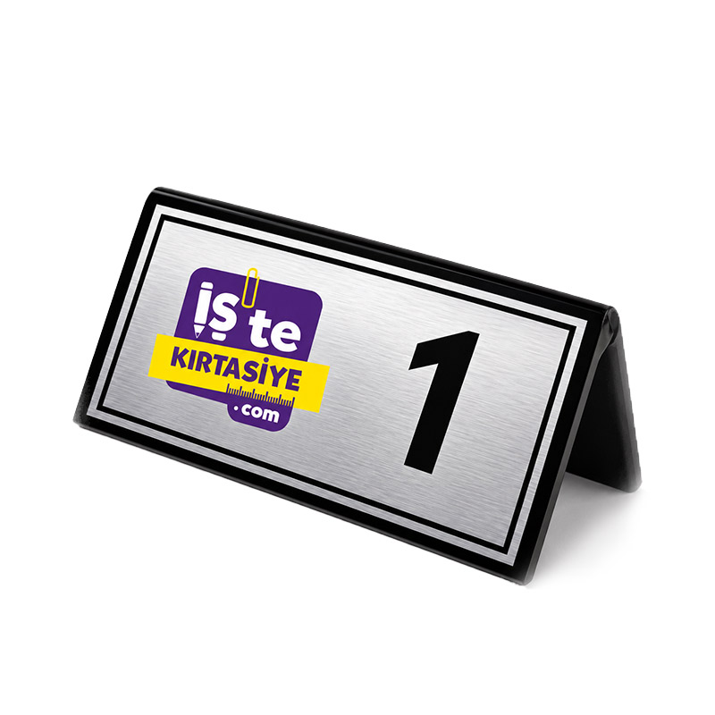 Pleksi QR Kod Masaüstü Menü resmi