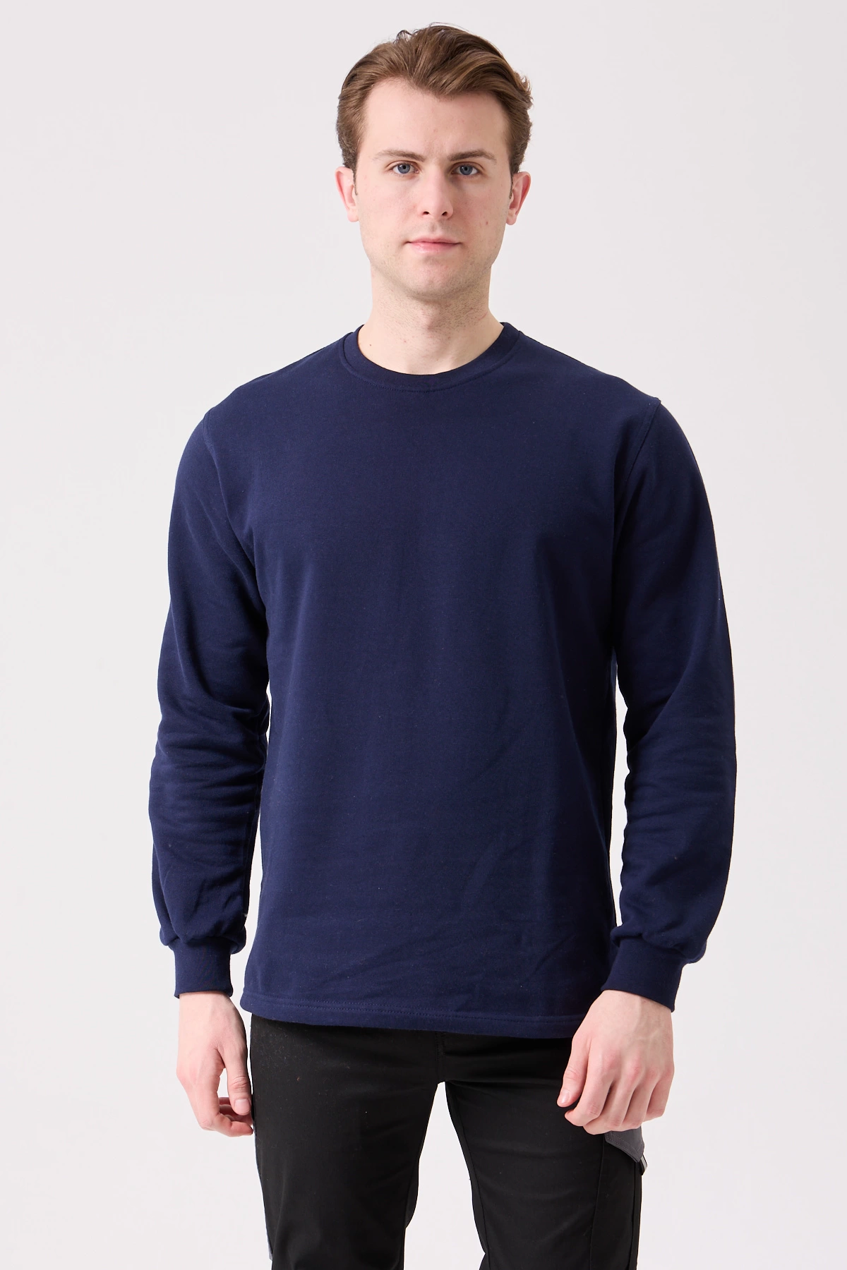 Galanthus Sweatshirt Bisiklet Yaka S - Lacivert resmi