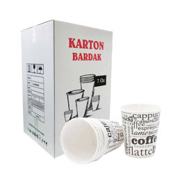 Taroks Coffee Desen Karton Bardak 7 Oz 3000 Adet