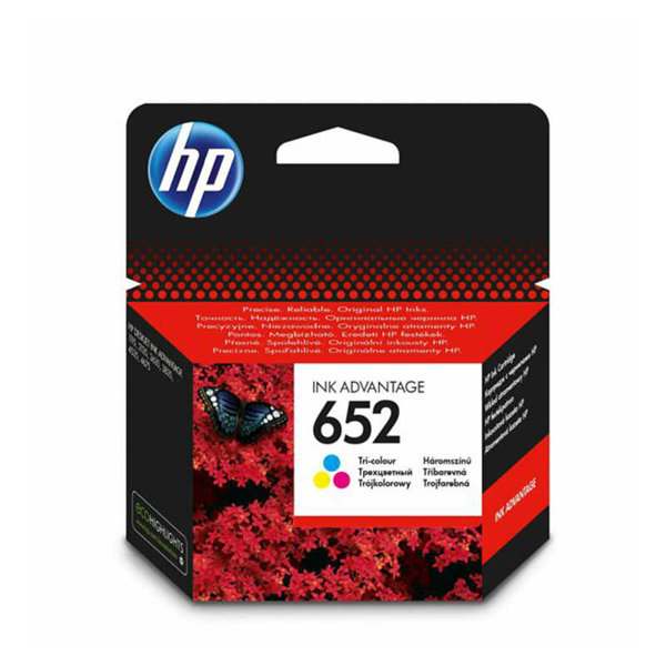 HP 652 F6V24AE Mürekkep Kartuş 360 Sayfa - Mavi-Sarı-Kırmızı