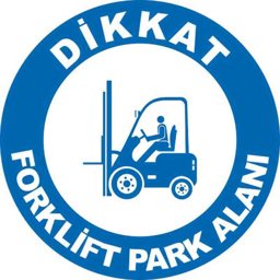 Forklift Park Alanı Yer Etiketi 30 cm U21054