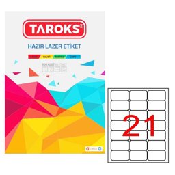 Taroks Lazer Etiket Tr-1021  63,5X38,1