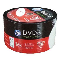 Hp DVD-R 4,7 GB 120 Min 16 X 50'li Paket