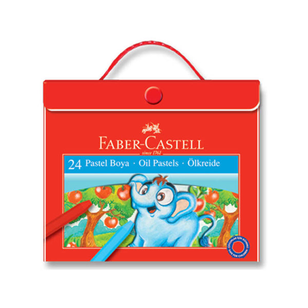 Faber Castell Pastel Boya Çantalı Köşeli 24 Renk