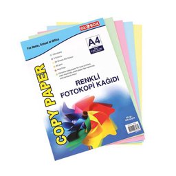 Globox A4 Renkli Fotokopi Kağıdı 80 g/m² 100 Yaprak- Beş Renk