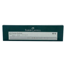 Faber Castell 1700 Asetat Boya Kalemi 12'li Paket - Beyaz