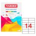 Taroks Lazer Etiket Tr-1712 105X42,43, Resim 1