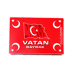 Vatan VT809 Türk Bayrağı Kağıt İpli Büyük 11x18 cm 40'lı, Resim 2