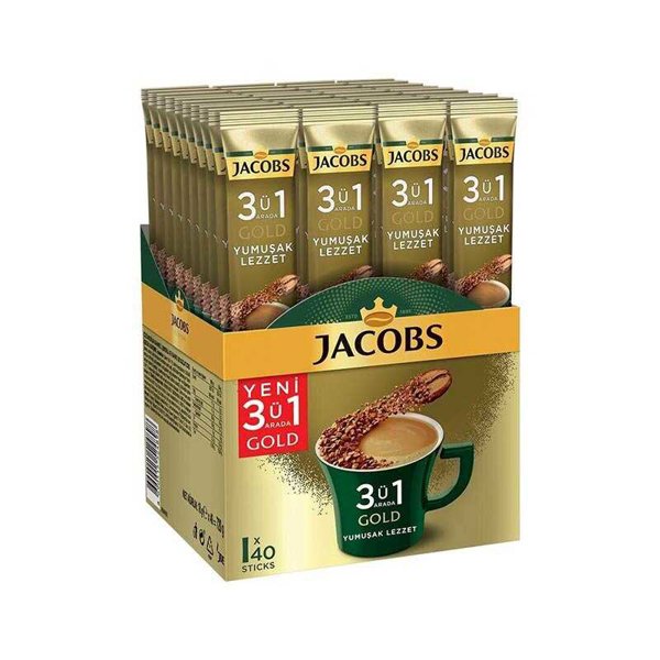 Jacobs Kahve 3 ü 1 Arada Yumuşak Lezzet 18 g x 40 Adet