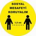 Sosyal Mesafeyi Koruyalım Yer Etiketi 30 cm U21068, Resim 1