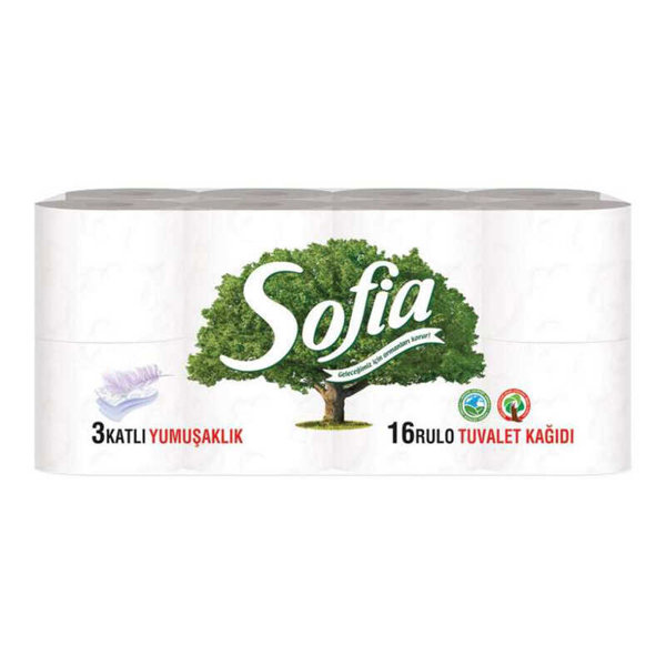 Sofia Tuvalet Kağıdı 3 Katlı 16'lı Paket