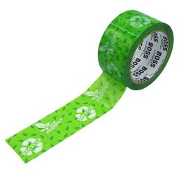 Boss Tape Geri Dönüşüm Baskılı Koli Bandı 50 mm x 66 m - Yeşil