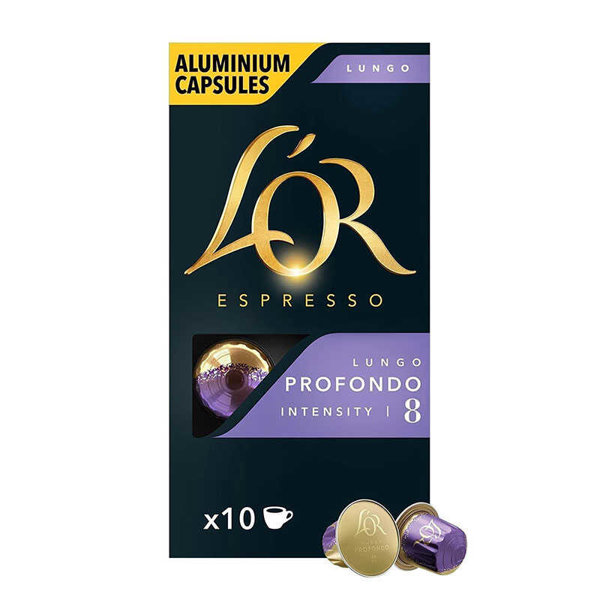 L'or Espresso Kapsül Kahve Nespresso Uyumlu 10'lu Lungo Profondo 08 4028594