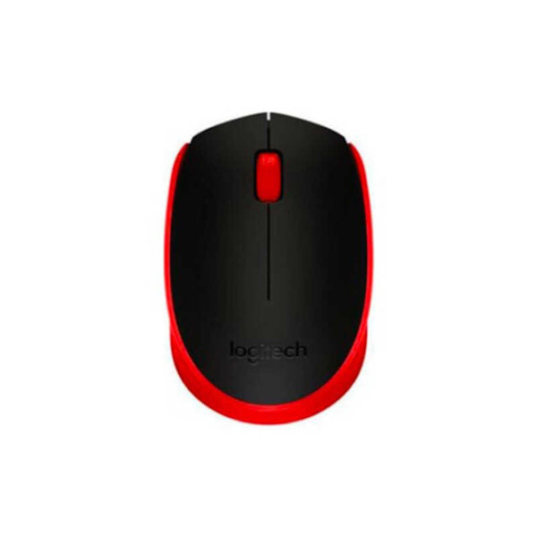 Logitech M171 Kablosuz Optik Mouse Kırmızı Siyah