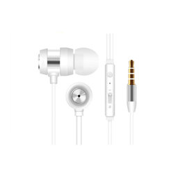 Snopy SN-J01 Kulak İçi Tek Jaklı Mikrofonlu Kulaklık Beyaz