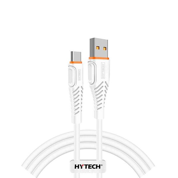 Hytech HY-X435 Type-C Data + Şarj Kablosu 1.2M 3A Beyaz