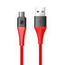 Rock Space Z9 Şarj Kablosu Micro USB Hi-Tensile 5V/2A 1.2 m Kırmızı, Resim 1