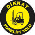 Forklift Yolu Yer Etiketi 30 cm Çap U21031, Resim 1