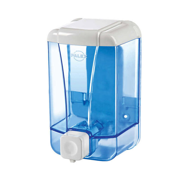 Palex 3430-1 Sıvı Sabun Dispenseri 1000 ml Şeffaf Mavi
