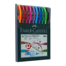 Faber Castell 1425 Tükenmez Kalem Karışık İğne Uçlu 0.7 mm10'lu Paket