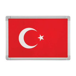 Inter Türk Bayrağı Alüminyum Çerçeve 35x50 cm INT-827