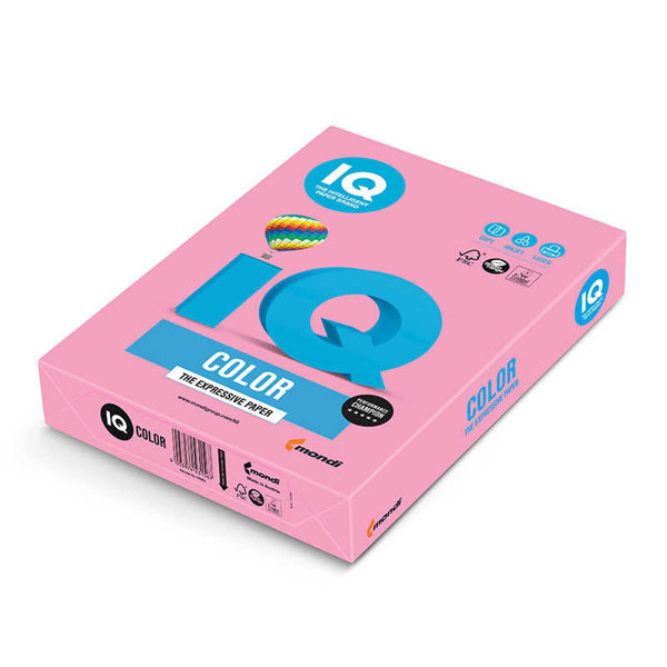 IQ Renkli Fotokopi Kağıdı A4 80 gr Pembe 500'lü