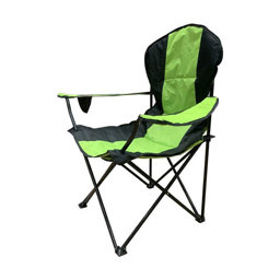Dft Kollu Katlanır Premium Kamp Sandalyesi Yeşil