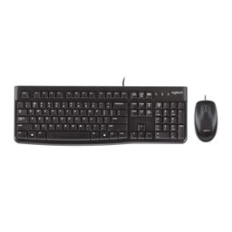Logitech MK120 Kablolu Usb Q Klavye + Mouse Seti Siyah